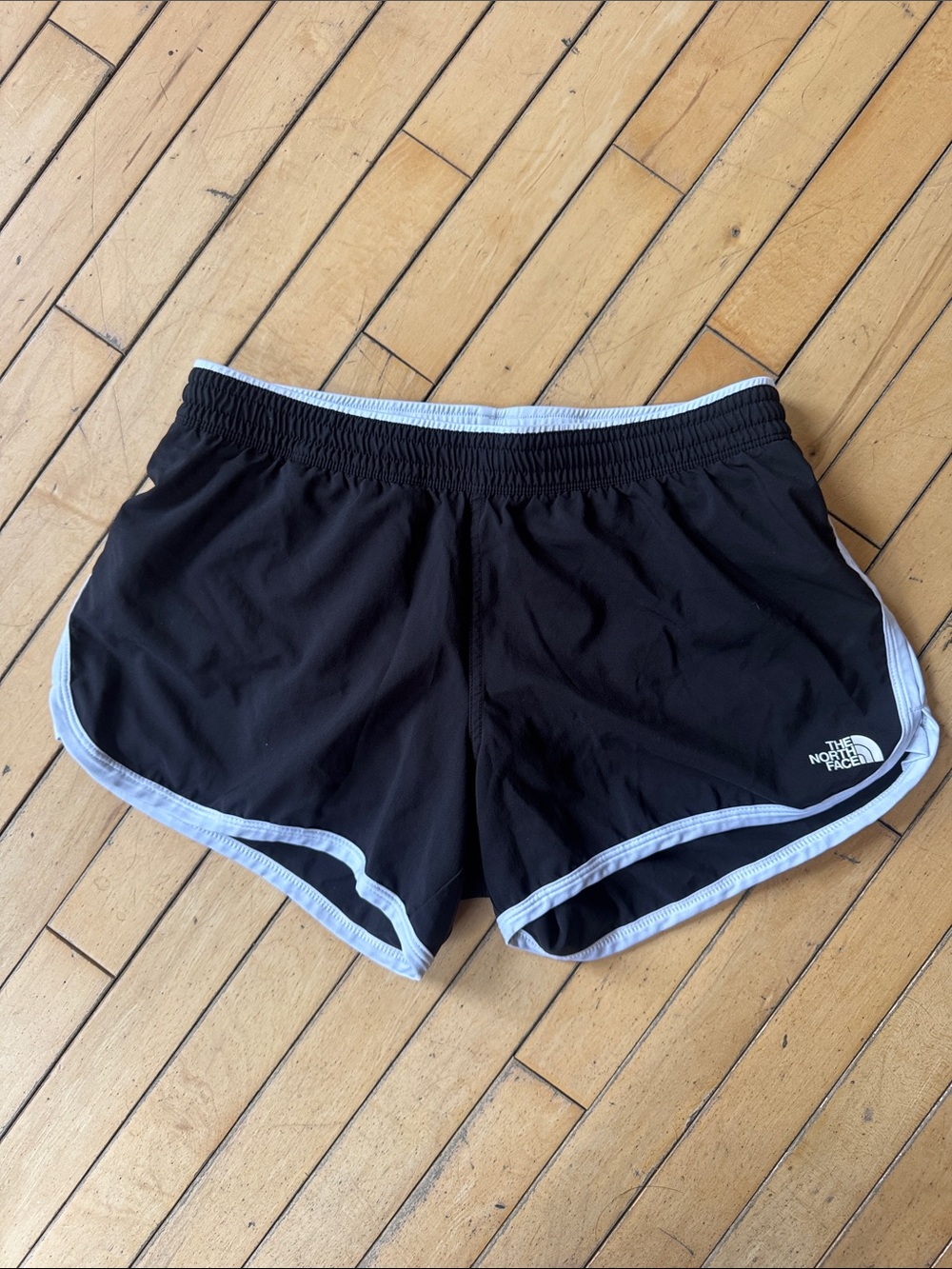 The North Face Black Athletic Shorts with White Trim